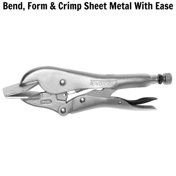 Teng Tools 408 8" Sheet Metal Power Grip Pliers - 408