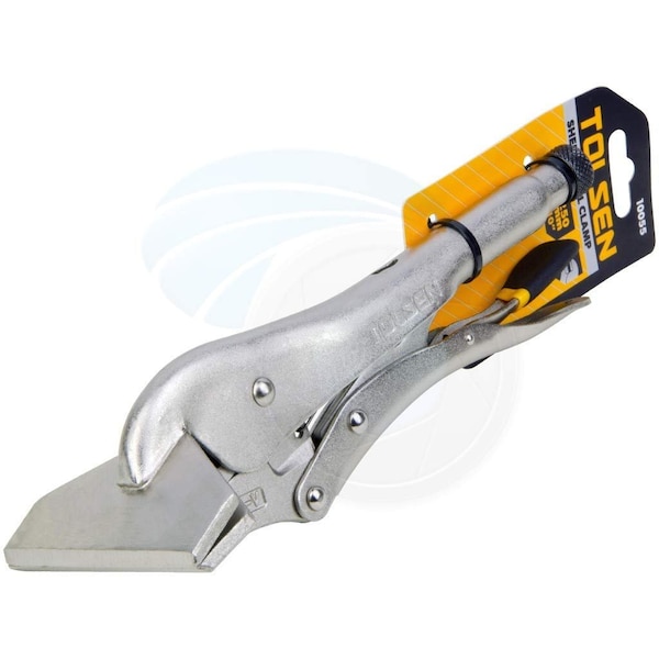 Tolsen 10-inch Steel Vise Holding Welding Sheet Clamp Grip Locking Pliers - 10055