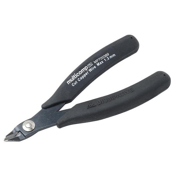 Multicomp Pro Cutter, Micro, 130 mm, Flush, 1.3 mm, 50 °, Cutters and Pliers - MP700389