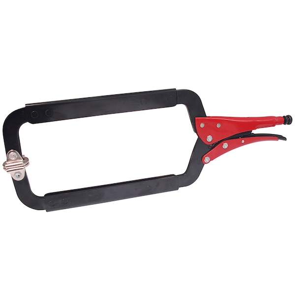 Urrea Heavy duty C-Clamp with swivel pads locking plier 24-51/64” - 4124