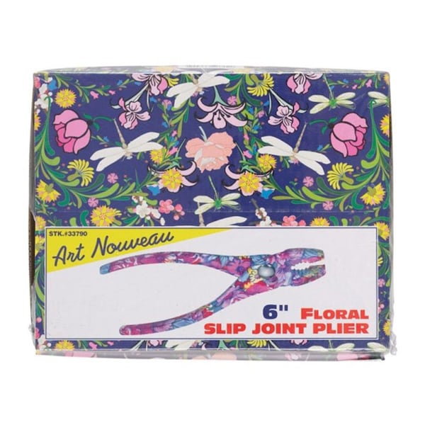 Best Way Tools 33790 Floral Slip Joint Pliers with 4 Floral Patterns, 12PK - BE4947