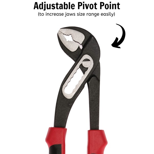 Teng Tools MB481-10T 10" Mega Bite TPR Grip Water Pump Pliers - MB481-10T