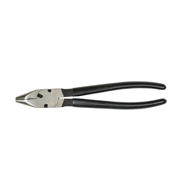 Tinkertools 10 in. Round Nose Head Fence Pliers, Forged Steel Handles - TI2683080