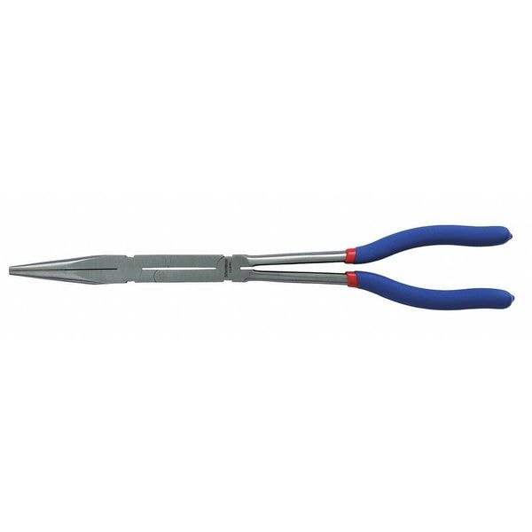 Westward 13 1/2 in Long Nose Plier, Side Cutter Dipped Handle - 53JW96