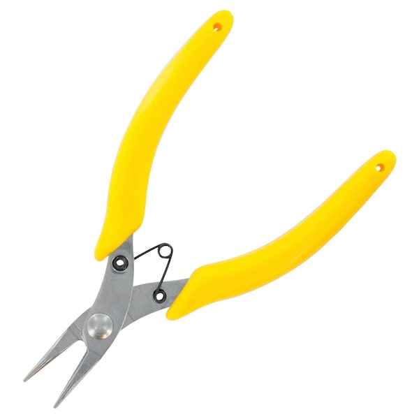 Multicomp Pro Pliers, Hobby, Round Nose, Smooth Jaw, Comfortable Insulated Grips, Stainless Steel, 5.31in. L - MP012512