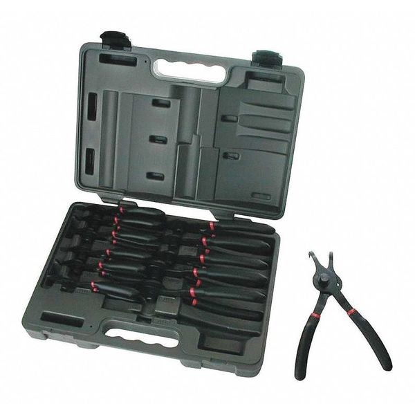 Danaher Tool Group 12 Piece Snap Ring Plier Set Comfort Grip Handle - 3495