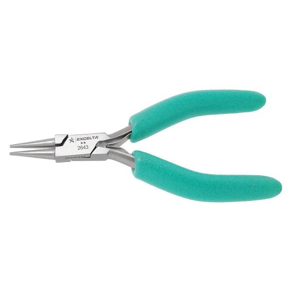 Excelta 4 3/4 in Needle Nose Plier Standard Cushioned Grip Handle - 2643