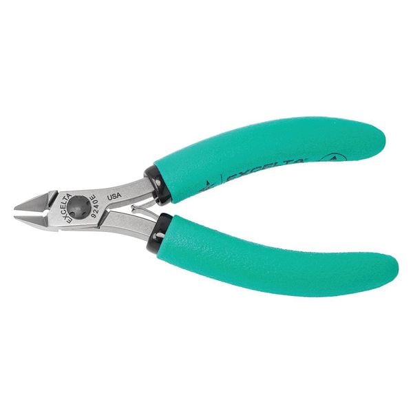 Excelta 4 1/2 in Diagonal Cutting Plier Semiflush Cut Uninsulated - 9240E