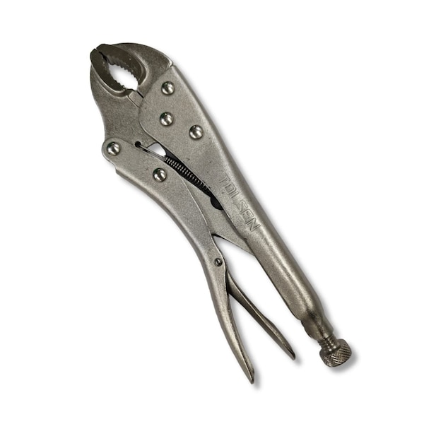 Tolsen 10in 250mm Locking Wrench Vise Grips Curved Jaw Clamp Pliers - 10048