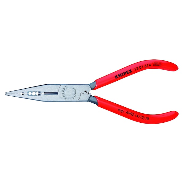 Knipex Electricians Pliers, 6 1/4", 4-in-1, 10-14 - 13 01 614