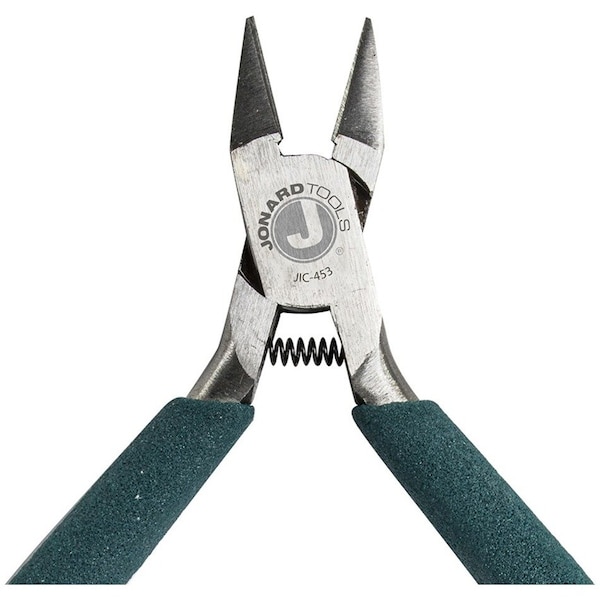 Jonard Tools 4 1/2 in Diagonal Cutting Plier Semiflush Cut Oval Nose Uninsulated - JIC-453