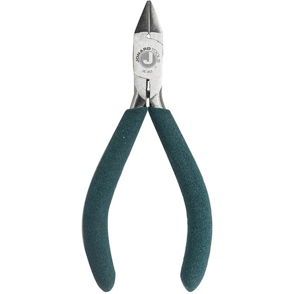 Jonard Tools 4 1/2 in Diagonal Cutting Plier Semiflush Cut Oval Nose Uninsulated - JIC-453