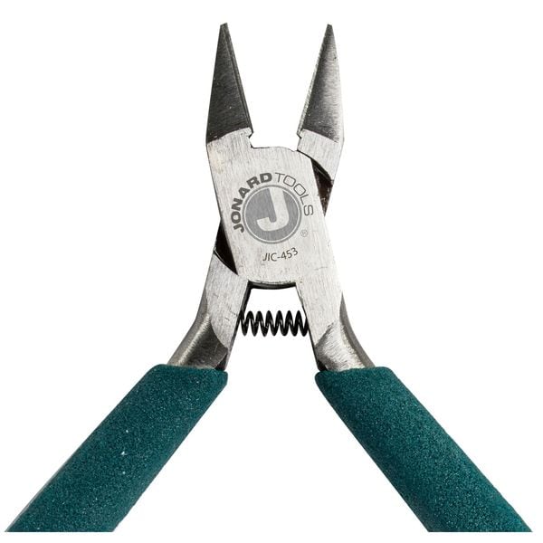 Jonard Tools 4 1/2 in Diagonal Cutting Plier Semiflush Cut Oval Nose Uninsulated - JIC-453
