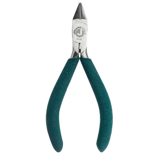 Jonard Tools 4 1/2 in Diagonal Cutting Plier Semiflush Cut Oval Nose Uninsulated - JIC-453