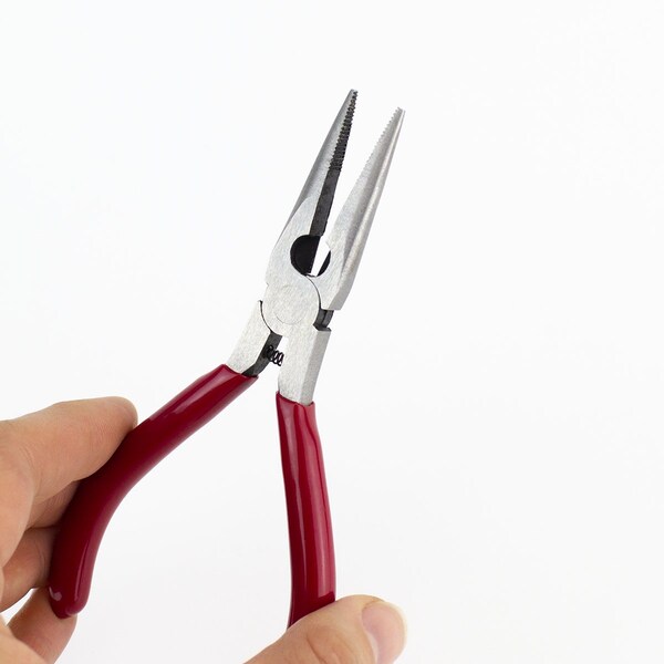 Excel Blades Needle Nose Pliers with Side Cutter, 5" Spring Loaded Pliers, 6pk - 55580