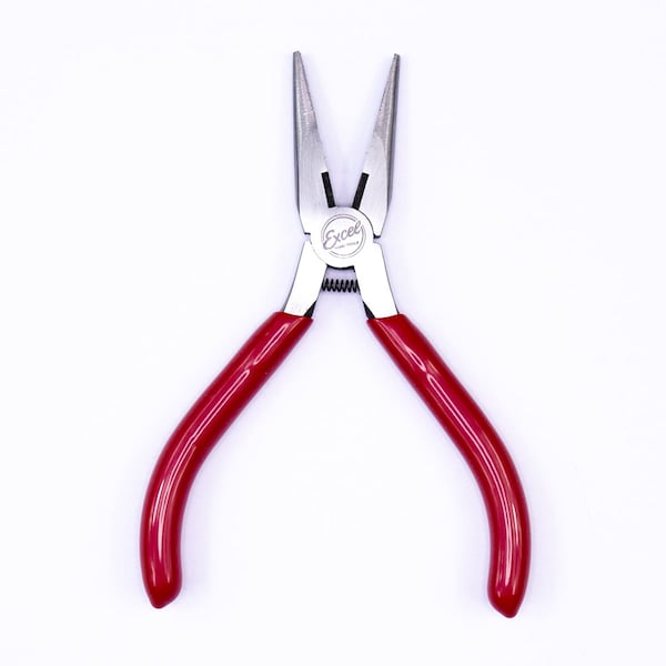 Excel Blades Needle Nose Pliers with Side Cutter, 5" Spring Loaded Pliers, 6pk - 55580