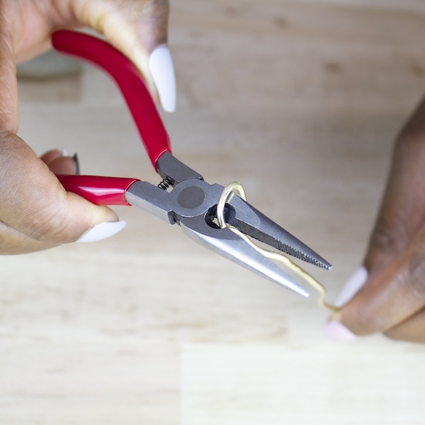 Excel Blades Needle Nose Pliers with Side Cutter, 5" Spring Loaded Pliers, 6pk - 55580