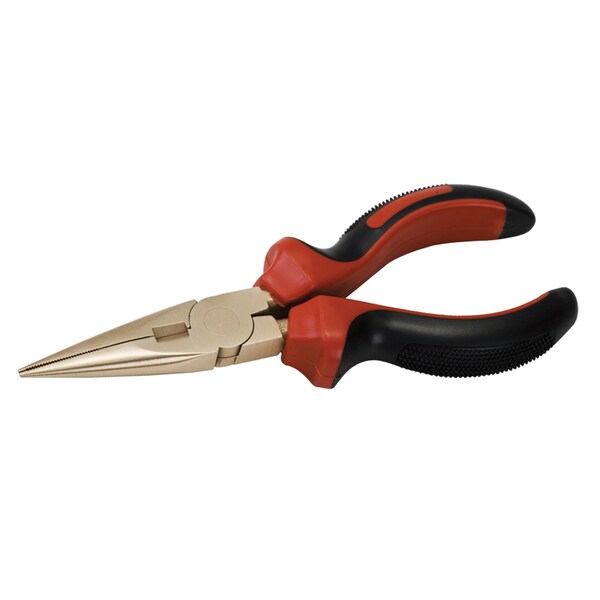 Cs Unitec Non Sparking Plier, Long Nose, 180mm (7-3/16in), Aluminum Bronze - EX611-7A