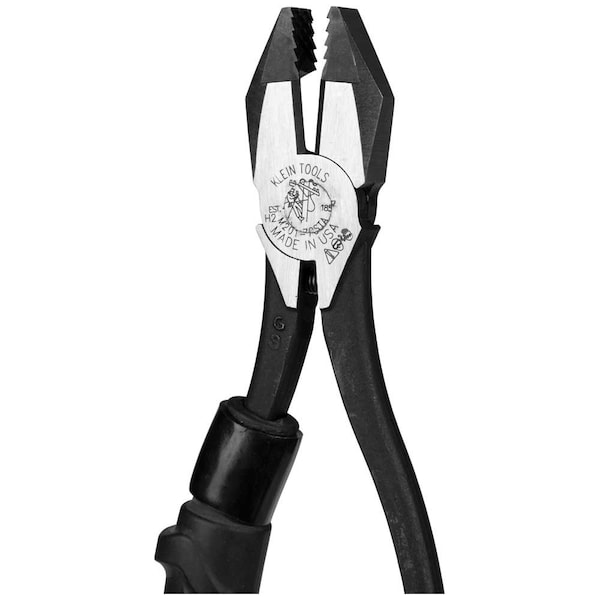 Klein Tools Slim-Head Ironworker's Pliers Comfort Grip, Aggressive Knurl, 9-Inch - M2017CSTA