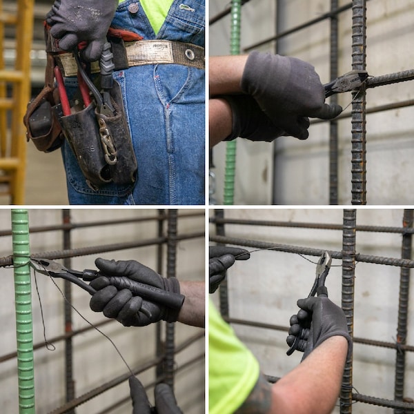 Klein Tools Slim-Head Ironworker's Pliers Comfort Grip, Aggressive Knurl, 9-Inch - M2017CSTA