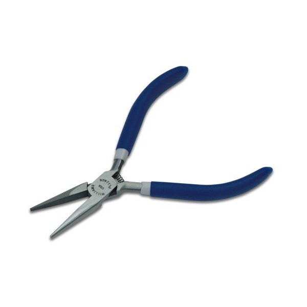 Williams Long Nose Plier, Short Nose, 4 1/2 Inch OAL, 1 Inch Jaw - JHWPL-114CS