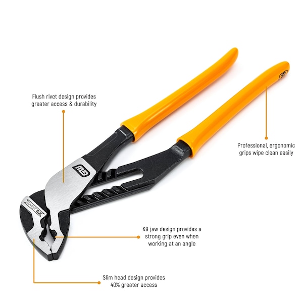 Gearwrench 16" PITBULL K9 V-Jaw Dipped Handle Tongue and Groove Pliers - 82167