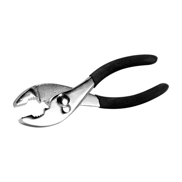 Dendesigns 6 in. Steel Slip Joint Pliers, Black - DE1493816