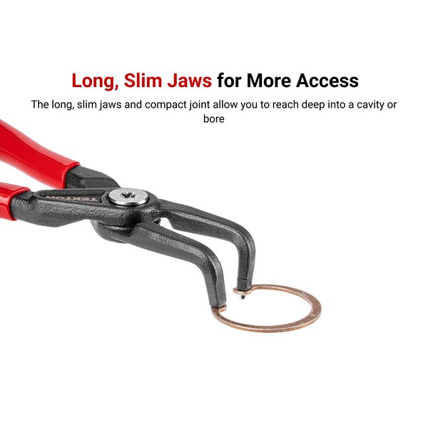 Tekton 7 Inch 90-Degree Internal Retaining Ring Pliers 0.070 in. Tip - PRR22075
