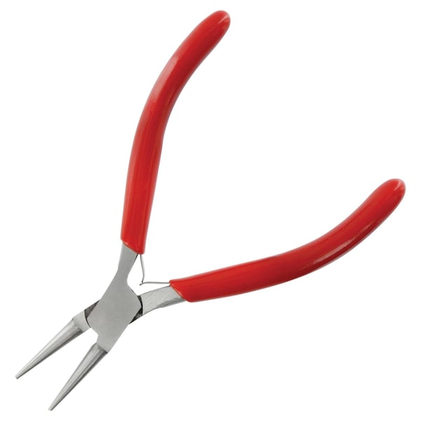 Multicomp Pro Pliers, Box Joint, Round Nose, Smooth Jaw, Comfortable Insulated Grips, Stainless Steel, 4.72in. L - MP012509
