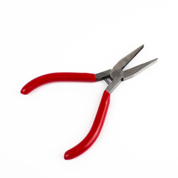 Excel Blades Flat Nose Pliers, Spring Loaded 5" Serrated Jaw Pliers, 6pk - 55570