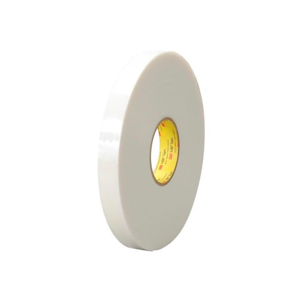 Cinta adhesiva acrílica de espuma de doble cara 3M 4951 VHB de 1" x 5 yardas, 45 mil, color blanco - VHB495101R