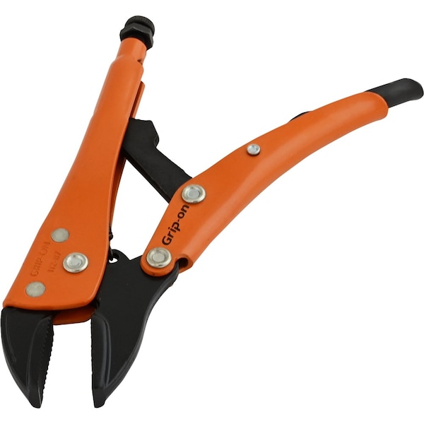 Grip-On 7 Locking Pliers, 178 Jaw Opening, Straight Jaws - 112-07