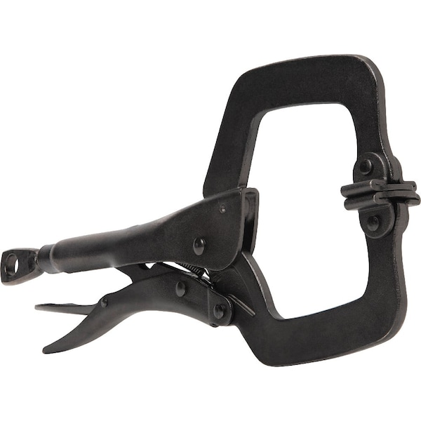 Klein Tools C-Clamp Locking Pliers with Swivel Jaws Set, 6- and 11-inch, 2-Piece - 38662