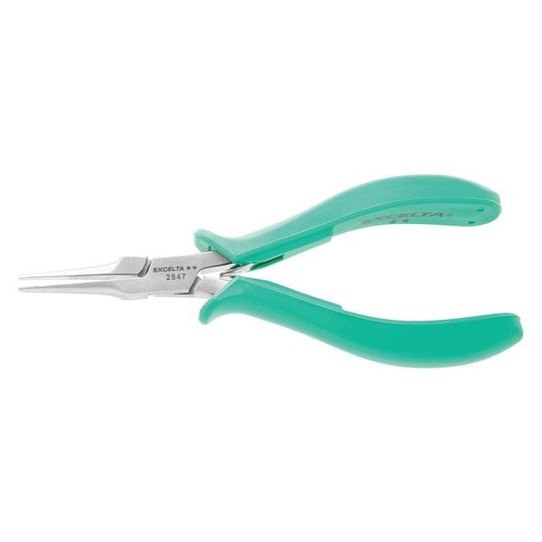 Excelta 5 1/2 in TealShield(TM) Needle Nose Plier Molded Grip Handle - 2847