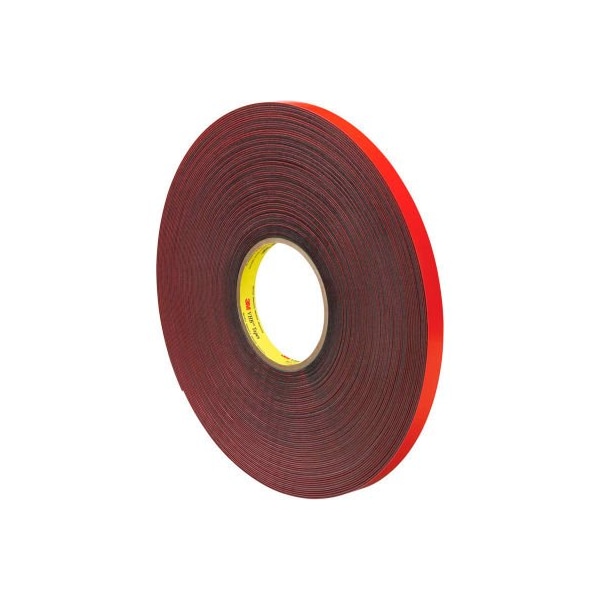 Empaque en caja Cinta de espuma acrílica VHB™ de doble cara 3M™ 4611 1/2" x 5 Yds. 45 Mil Gris - VHB461112R
