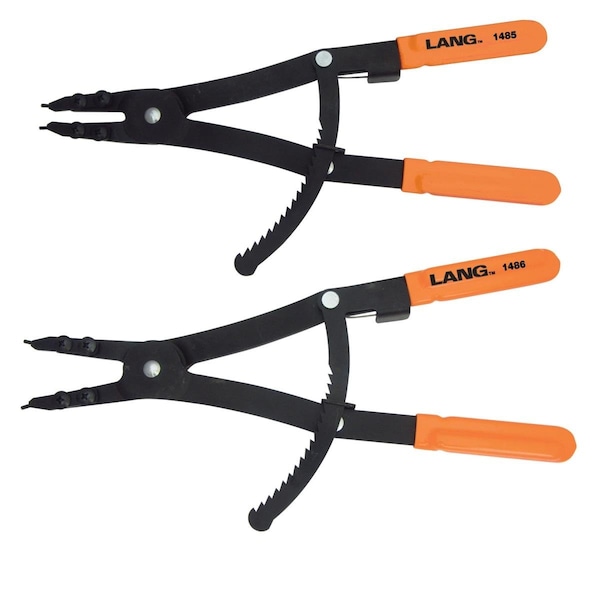 Lang 1487 16 in. 2 Piece Heavy Duty Snap Ring Pliers Set - LNG-1487