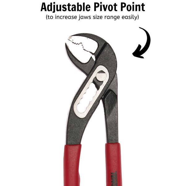 Teng Tools 7" Mega Bite Vinyl Grip Water Pump Pliers - MB481-7 - MB481-7
