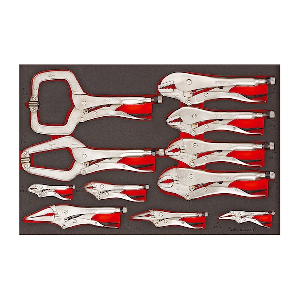 Teng Tools TTEVG11 - 11 Piece Power Grip Plier Set in EVA - TTEVG11