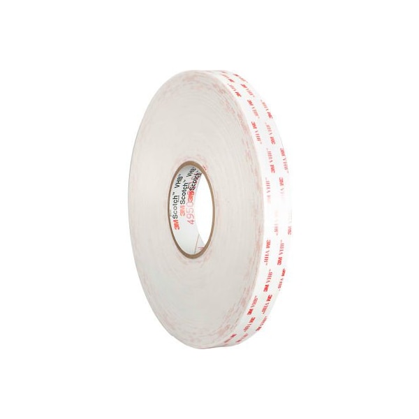 Empaque de caja Cinta de espuma acrílica de doble cara 3M™ 4930 VHB™ 3/4" x 5 Yds. 25 Mil Blanco - VHB493034R