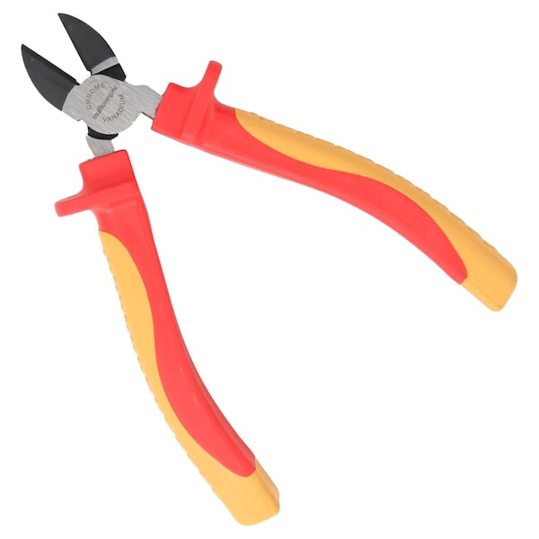 Multicomp Pro Pliers, Diagonal, 6in. Length, Chrome Vanadium, Thermoplastic Rubber Handle, 1000V, VDE - MP-VDE-DIAG6