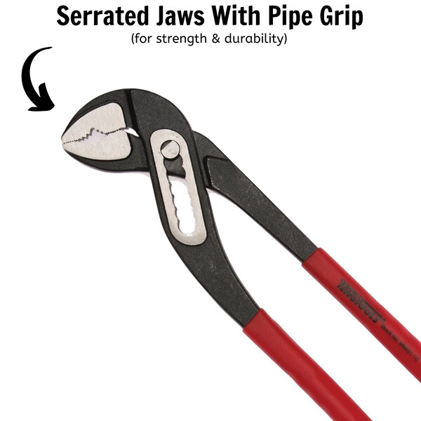 Teng Tools 10" Vinyl Grip Slip Joint / Water Pump Pliers - MB481-1 - MB481-10