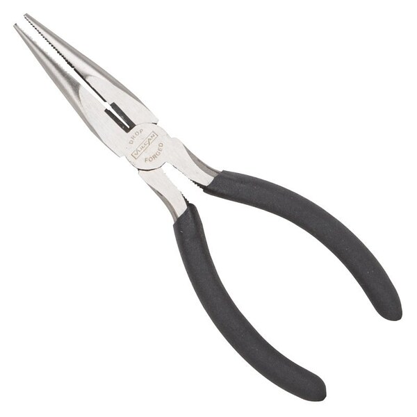 Vulcan Plier, 6-1/2 in OAL, 1.6 mm Cutting Capacity, 3.9 cm Jaw Opening, Black Handle, 3/4 in W Jaw, 2 in L Jaw - JL-NP008