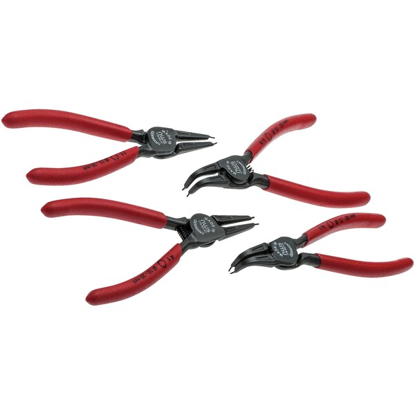 Nws Set of Circlip Pliers, 4 pcs 2 Internal, 2 External, Size 10 mm-25 mm - 791