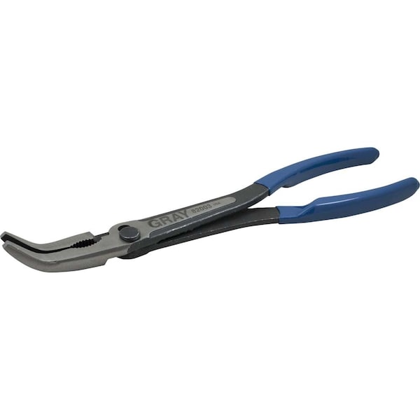 Gray Tools Heavy Duty Long Reach Bent Needle Nose Pliers, 11-1/2" Long - 82003