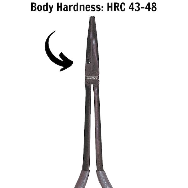 Teng Tools AT097 11" 45° Bent Slim Jaw Long Reach Pliers - AT097
