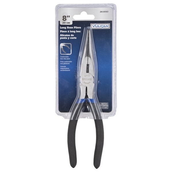 Vulcan Plier, 8 in OAL, 1.6 mm Cutting Capacity, 5.2 cm Jaw Opening, Black Handle, 7/8 in W Jaw, 2-1/2 in L Jaw - PC920-35