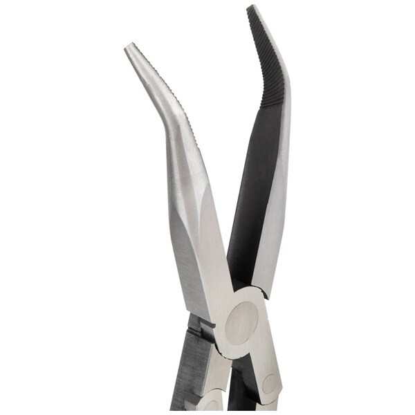 Klein Tools Pliers, Long Reach Needle Nose Pliers, Bent Nose, 13-Inch - 71401