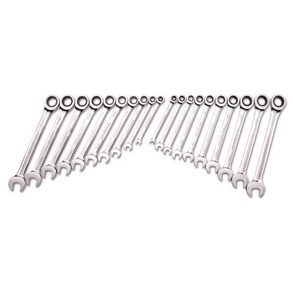 Gearwrench GEARWRENCH 12 Point Metric and SAE Ratcheting Combination Wrench Set 20.4 in. L 20 pc - 35720