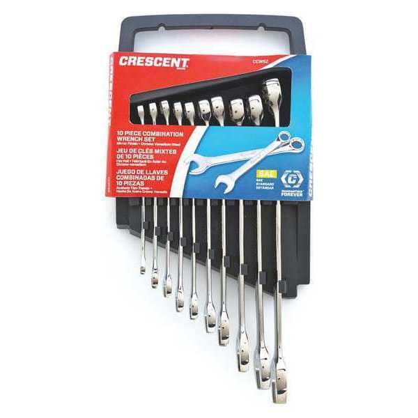 Crescent 10 Piece 12 Point Metric Combination Wrench Set - CCWS3-05