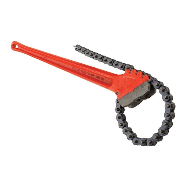 Ridgid Chain Wrench, 7 1/2 in Outside Dia, 29 in Chain L, 36 in Handle L, Alloy Steel - 31330